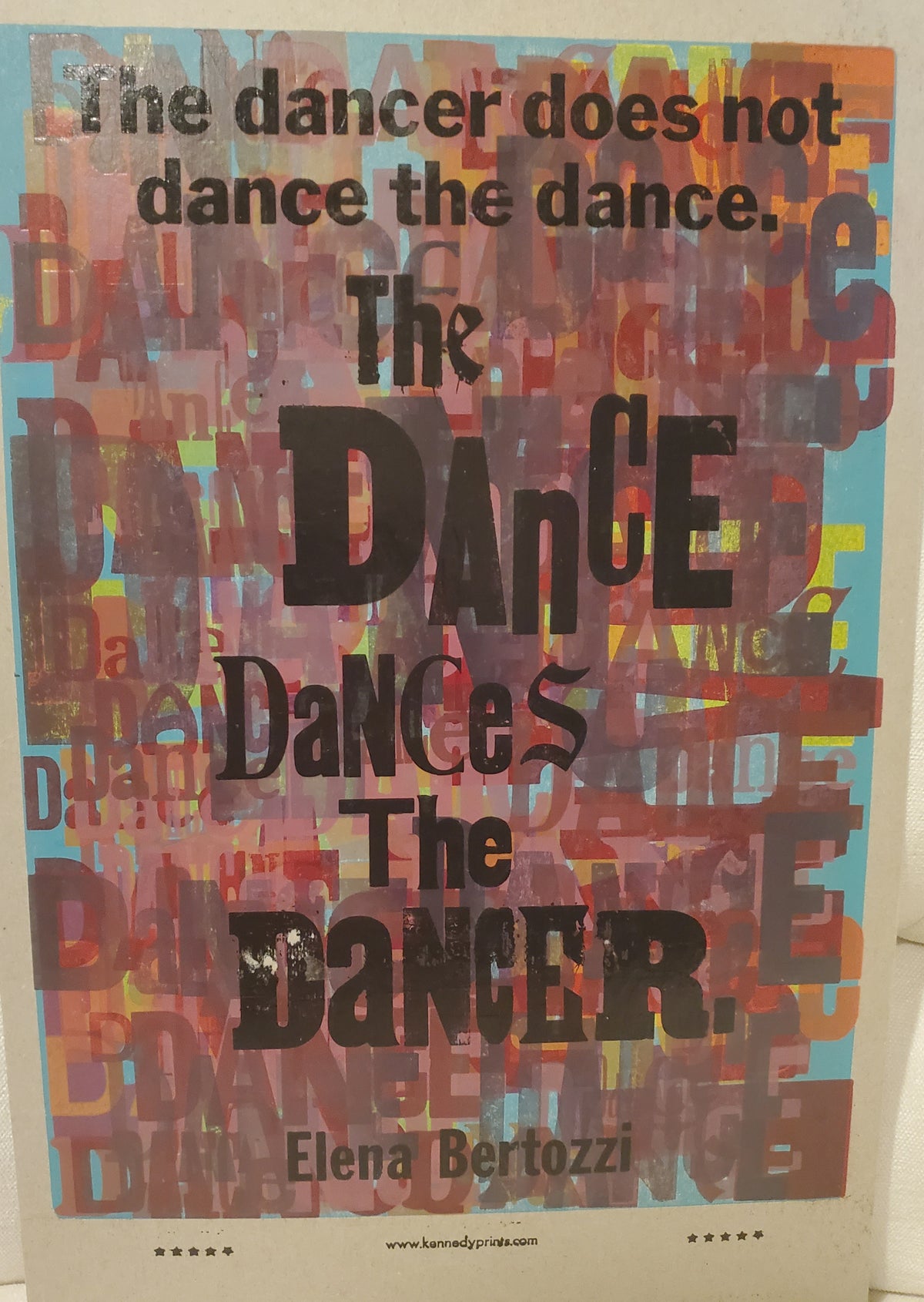 The Dancer Does not Dance. The Dance Dances the Dancer.